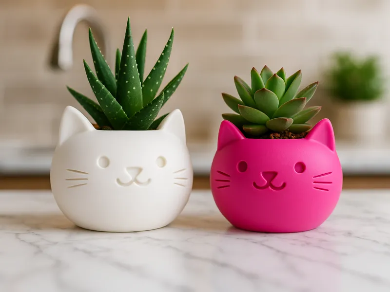 Mačja vaza za sukulente 🐈🌵